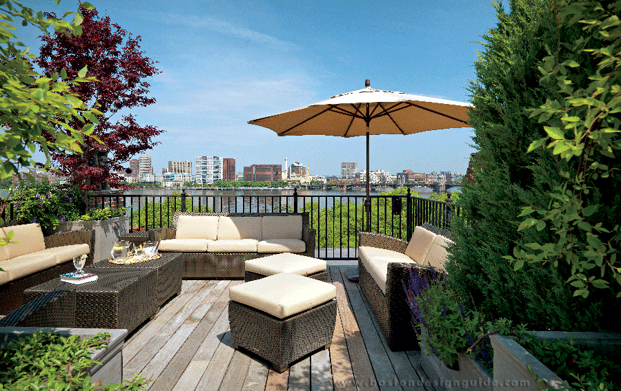 (Back Bay Penthouse | Built by Constructure; Home Integration by Creative Systems; Staining by New England Architectural Finishing; Photography by Richard Mandelkorn) 