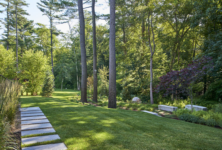 Scandinavian Farm House Garden by Amy Martin Landscape Design