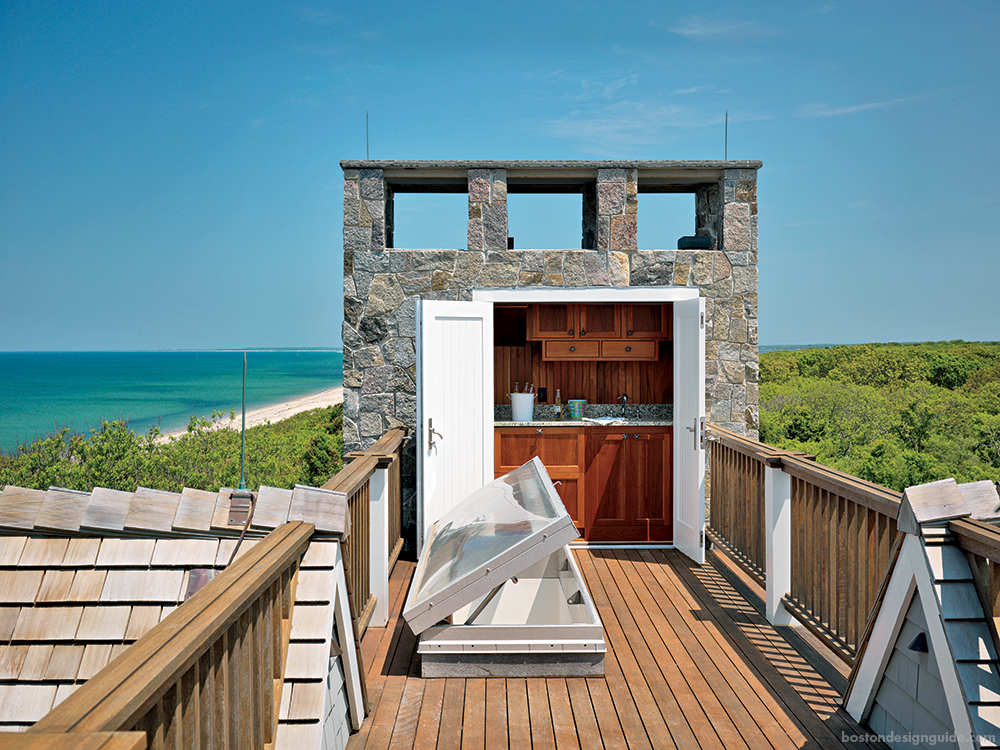 rooftop terrace in Cape Cod