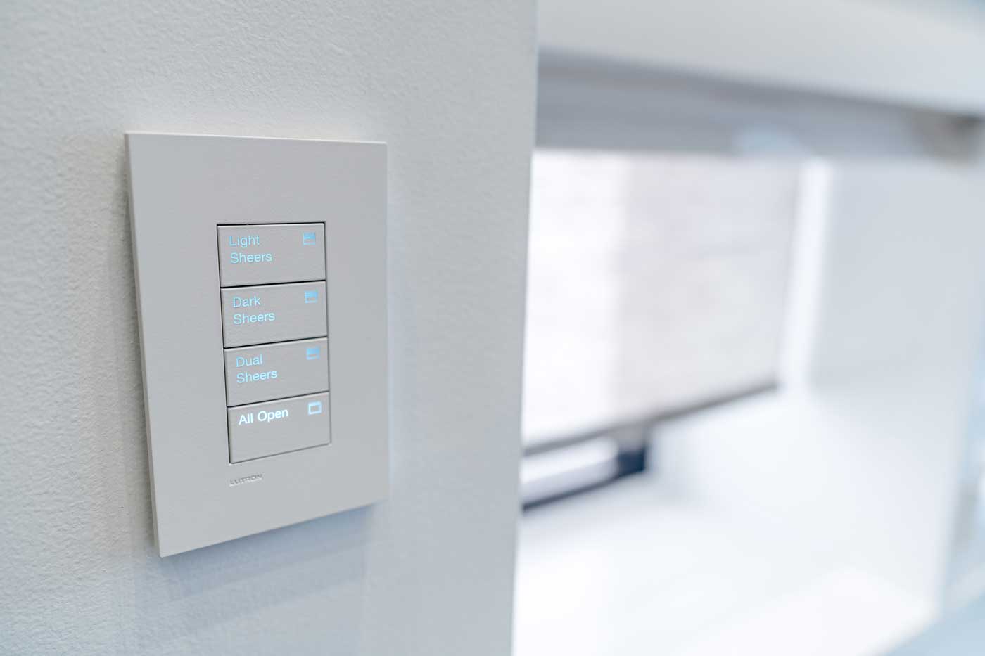 System 7 Technology Design automated window shade control switch