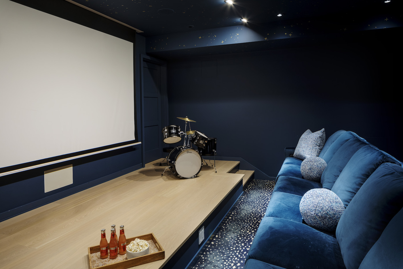 social spaces, youngblood builders, home theater