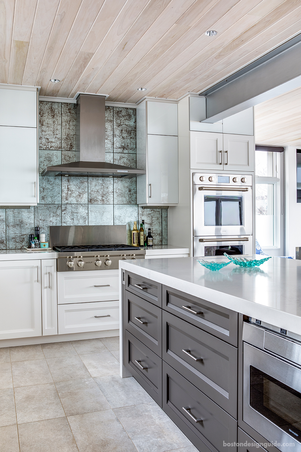 Contemporary glass kitchen