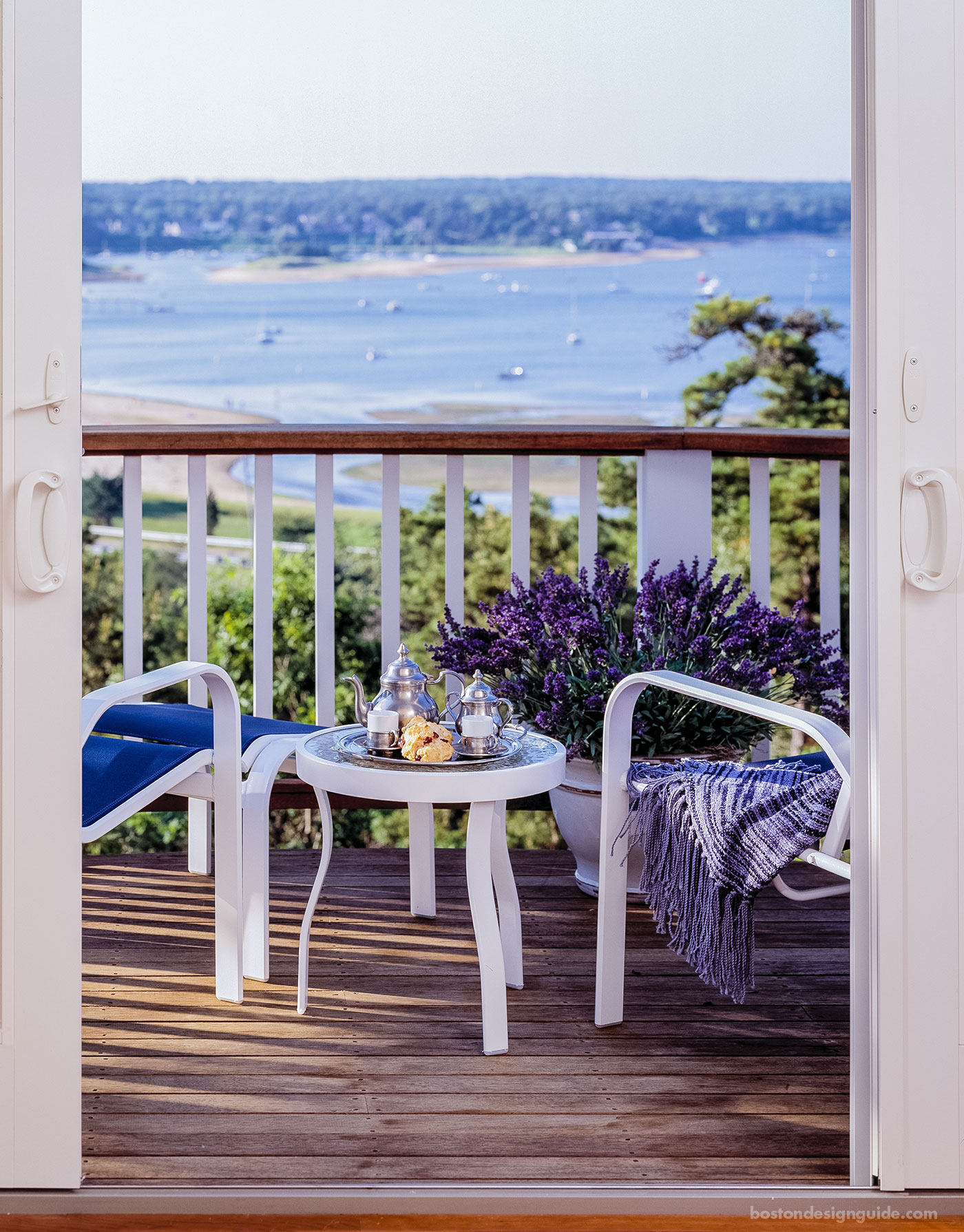 Private seaside deck by Architectural Design Inc. and AD Build