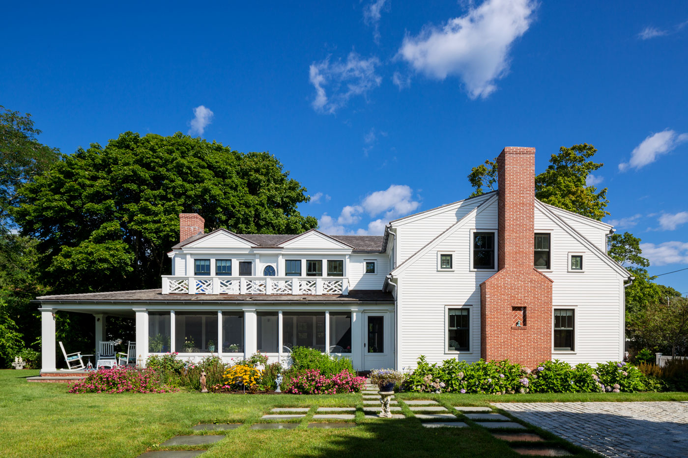 Cape home with sunporch built by Bannon Custom Builds