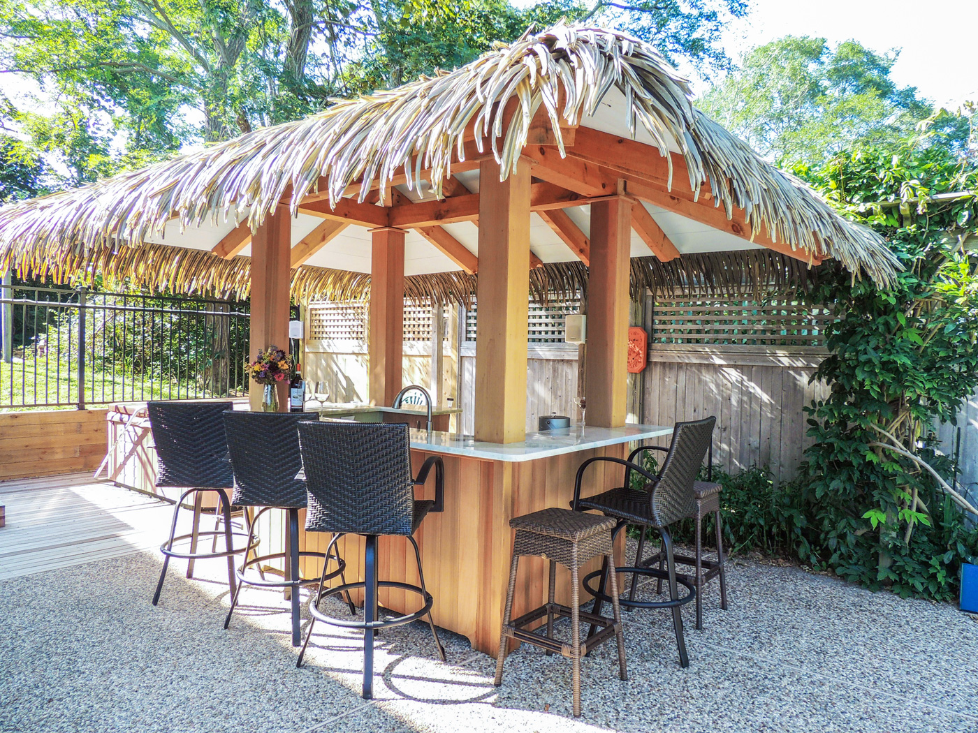 Outdoor bar design Cape Cod