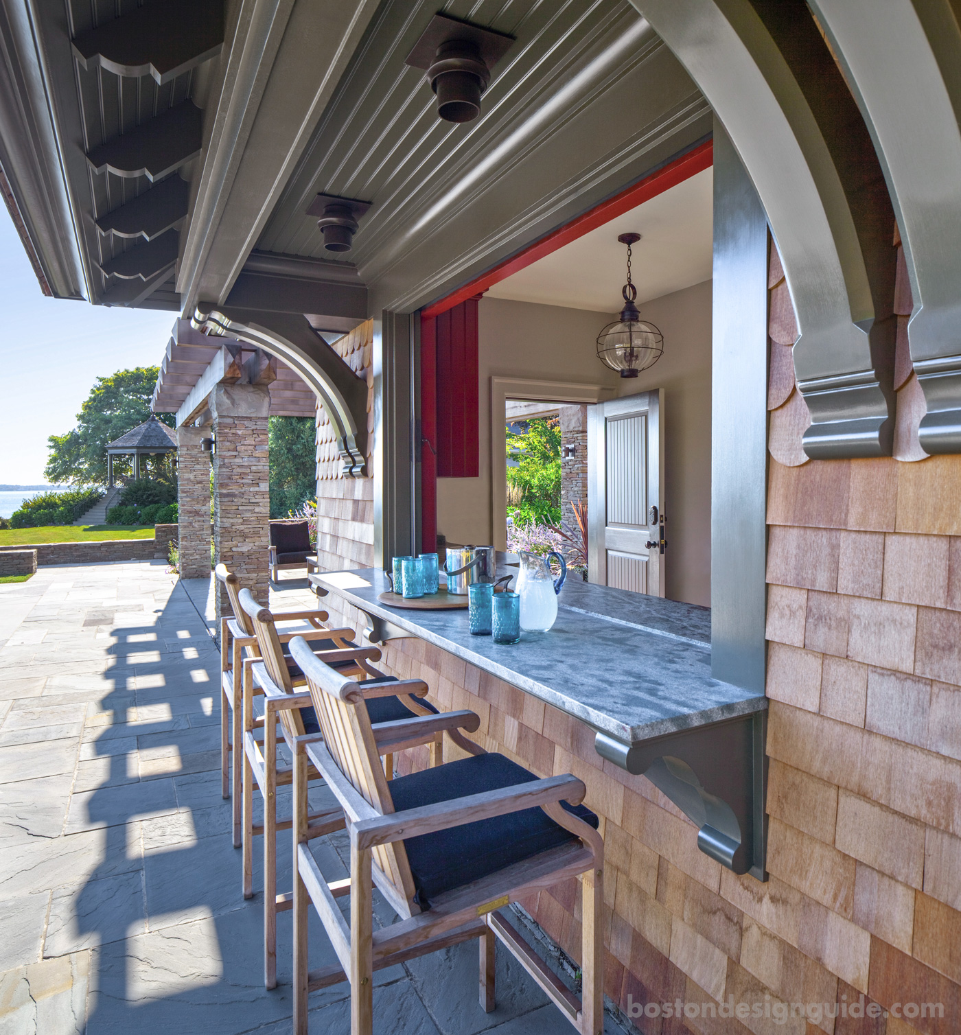 Outdoor bar design Cape Cod