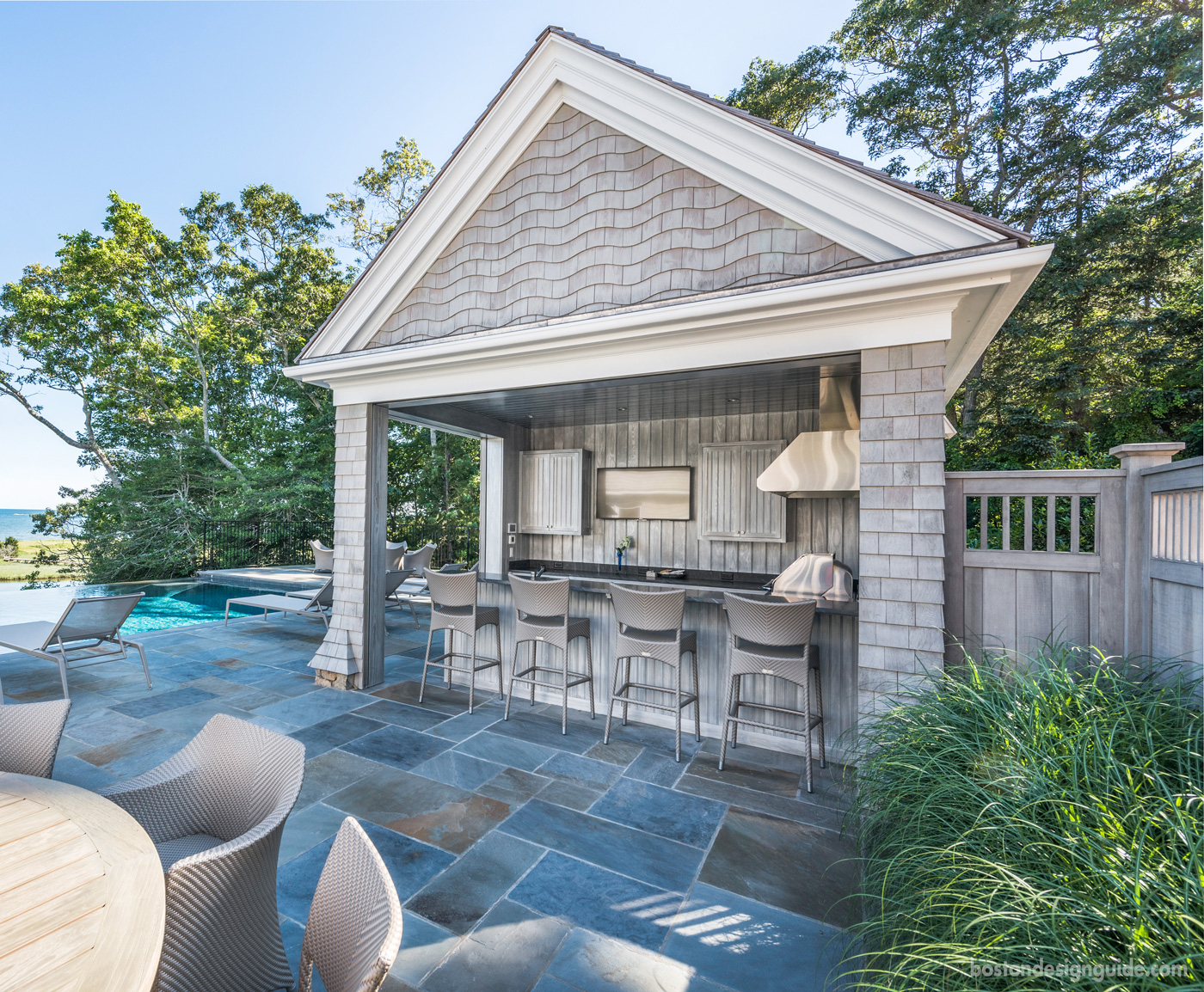 Outdoor bar design Cape Cod