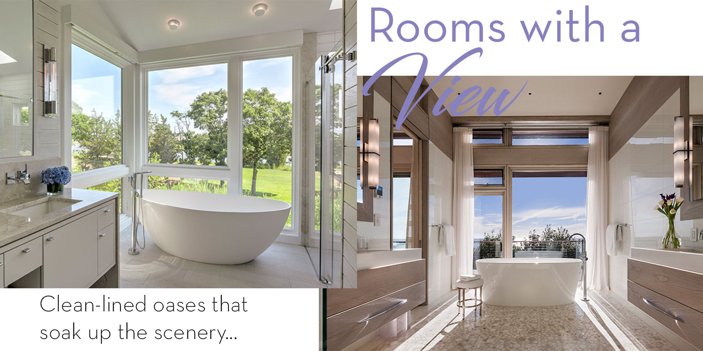 Master baths with a beautiful view of nature