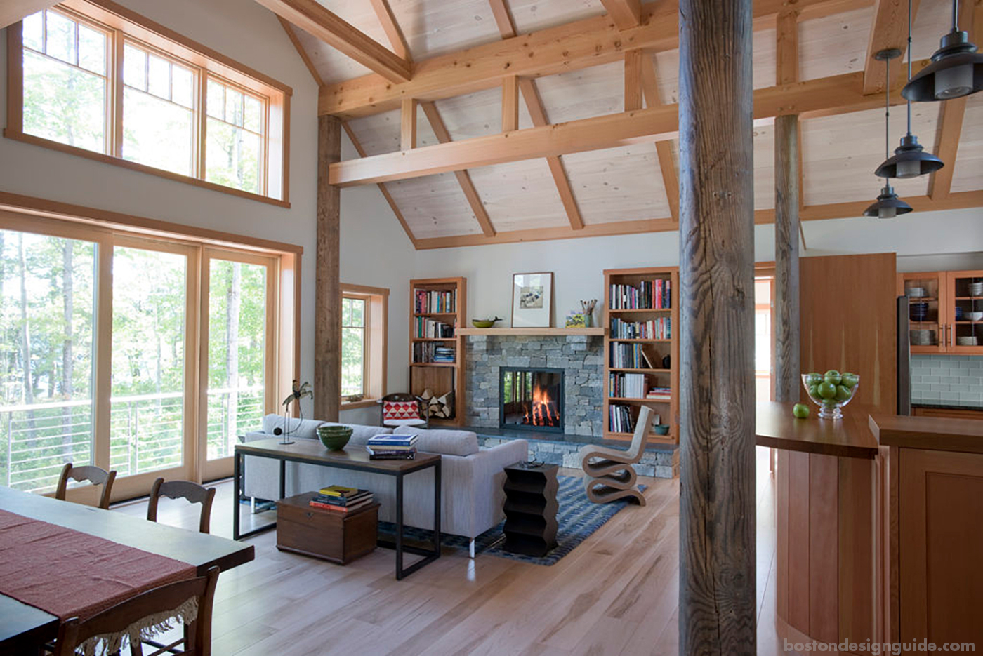 Timber frame great room