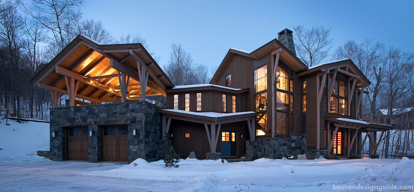 Striking energy-efficient ski house designed and built by Bensonwood