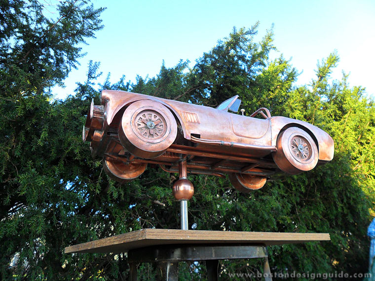 Handcrafted copper weathervane