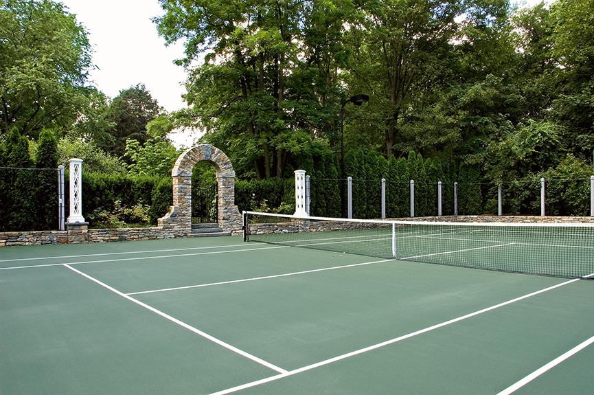 Tennis court by R.P. Marzilli & Company