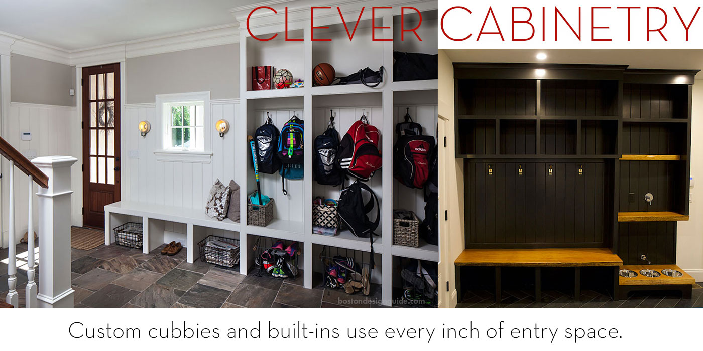 Clever cubby and cabinetry designs for mudrooms