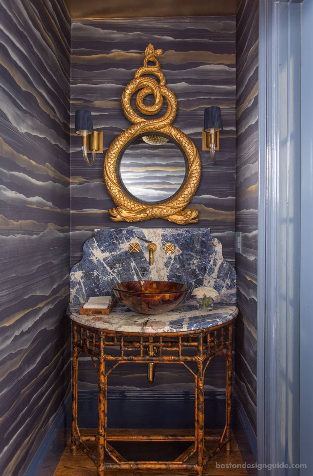 Indigo Powder Room