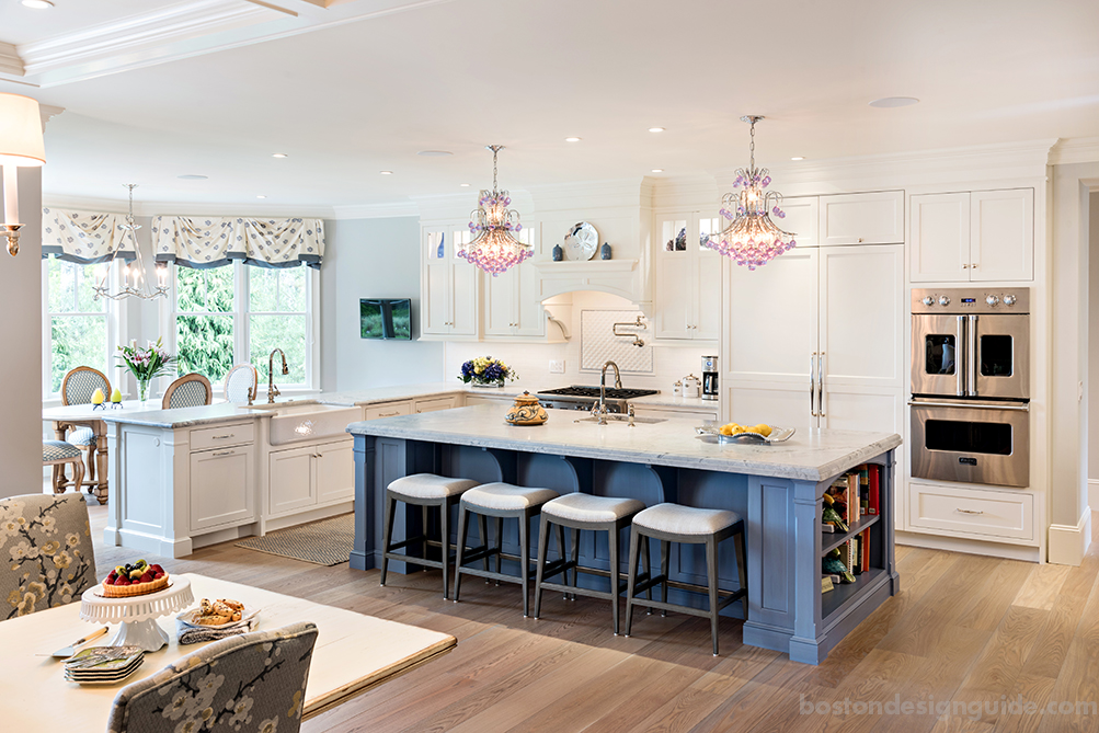 Pale blue kitchen