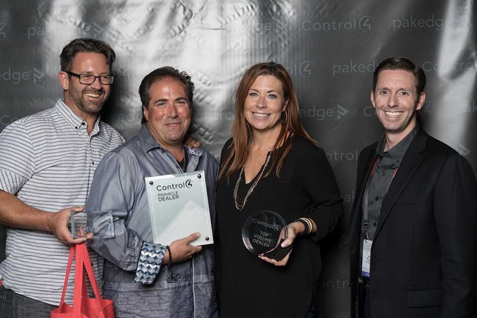 Control4 Pinnacle Dealer Award at 2016 Cedia Show