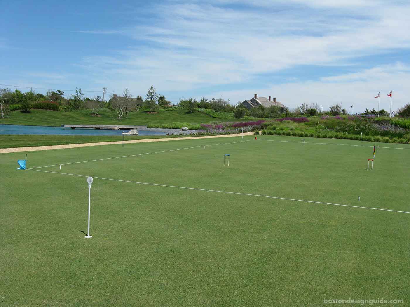 Croquet court installed by R.P. Marzilli & Co.