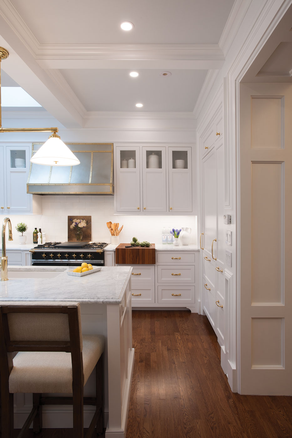 High-end inset custom cabinetry by Crown Point Cabinetry