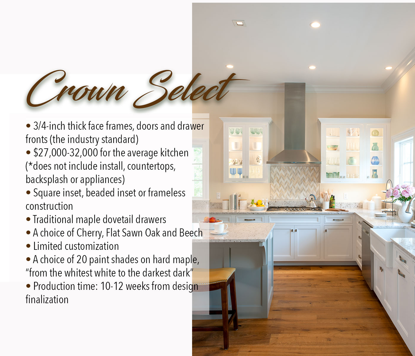 The merits of Crown Select custom cabinetry