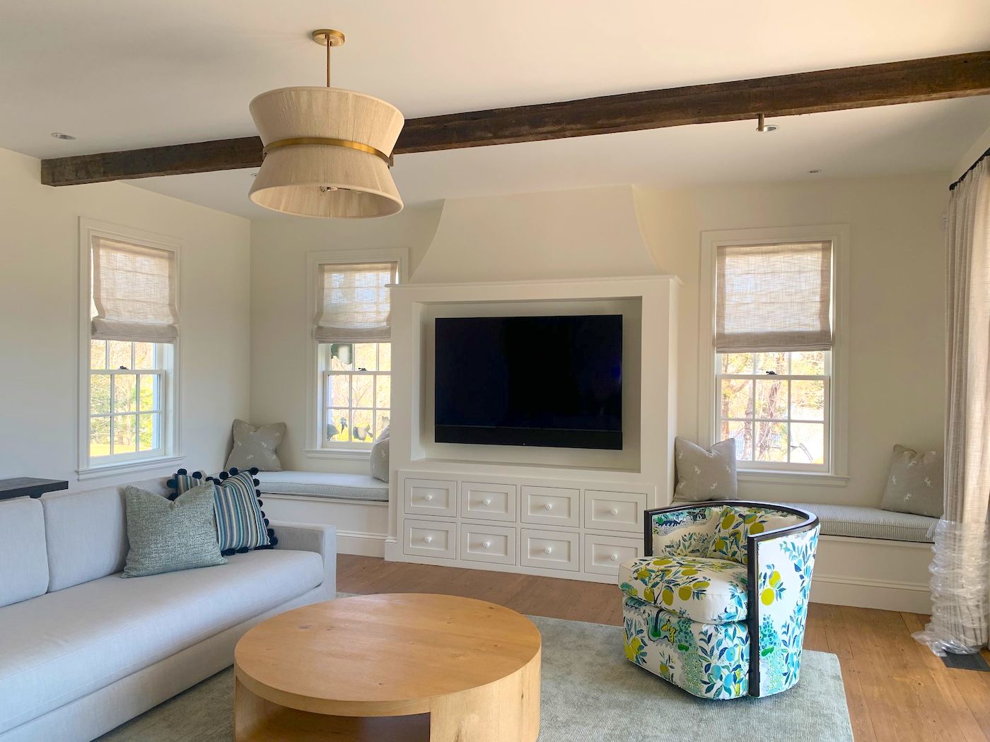 Wheelwright House, Cummings Architecture, Living Room, Cohasset, Interior Design