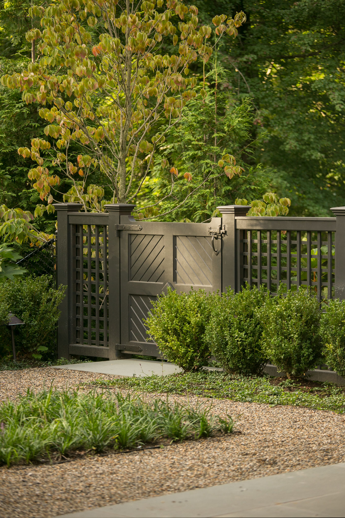 Gated landscape design by Dan Gordon Landscape Architects