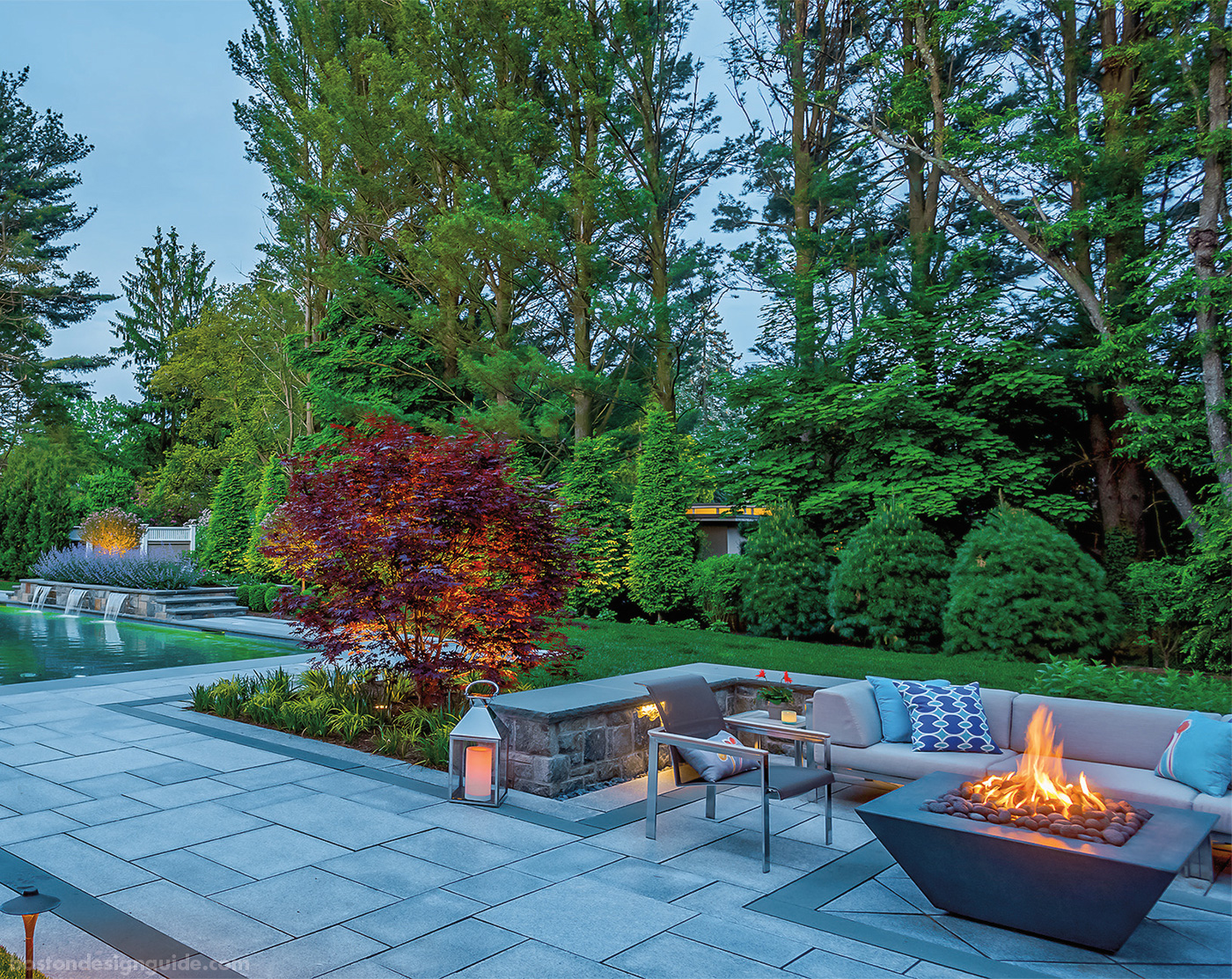 High-end Boston outdoor living space