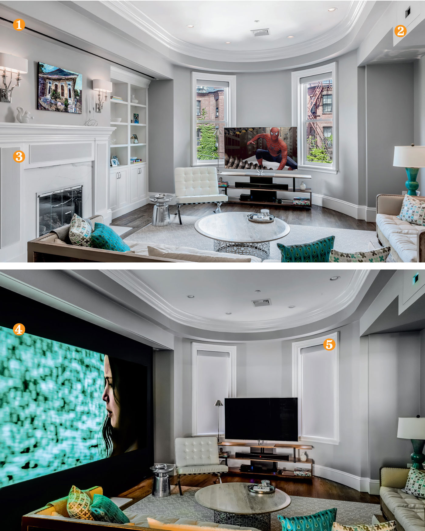 Living Room to Home Theater Transformation Living Room to Home Theater Transformation