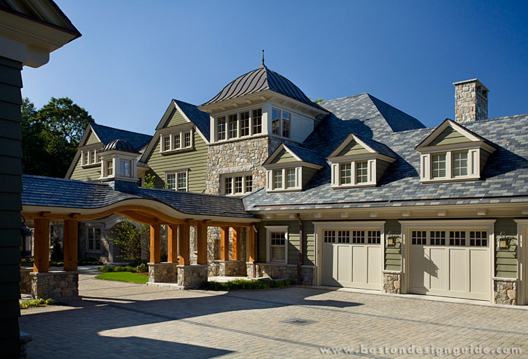 Custom home with breezeway