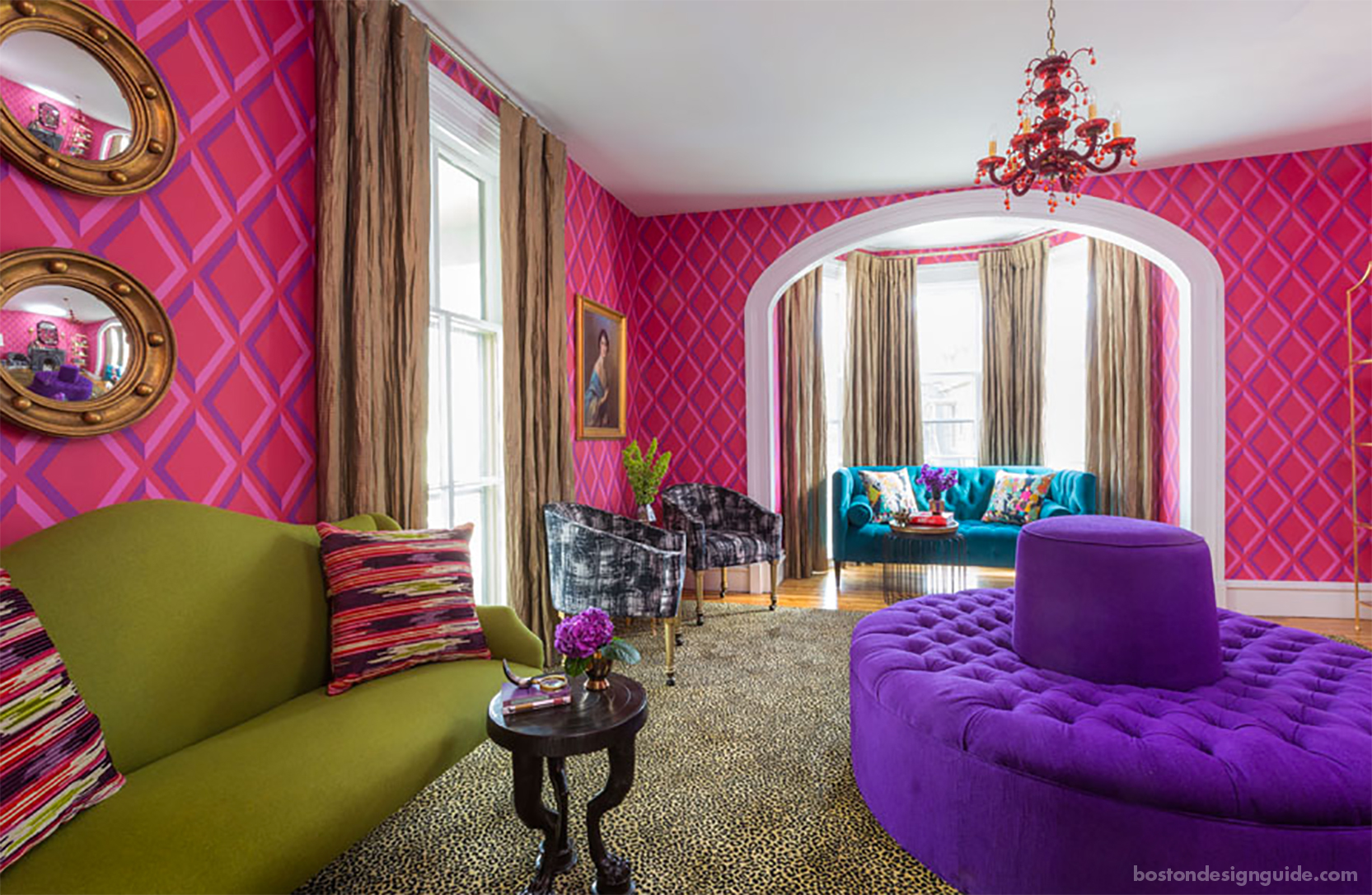 Rachel Reider Interiors Eclectic rug and furniture pairings