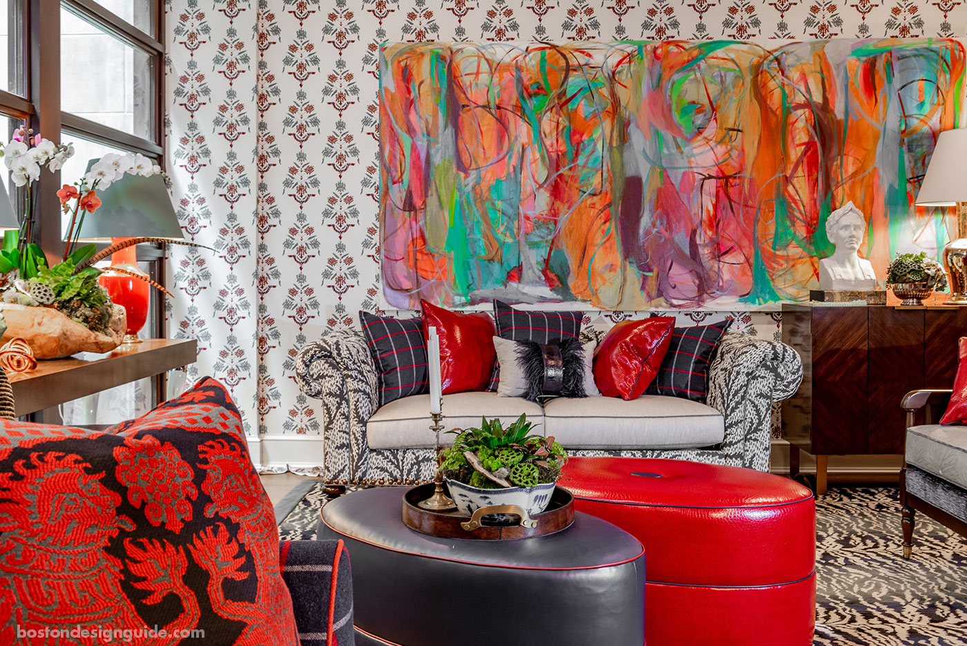 Family and game room inspired by Mardi Gras by Eric Haydel Design