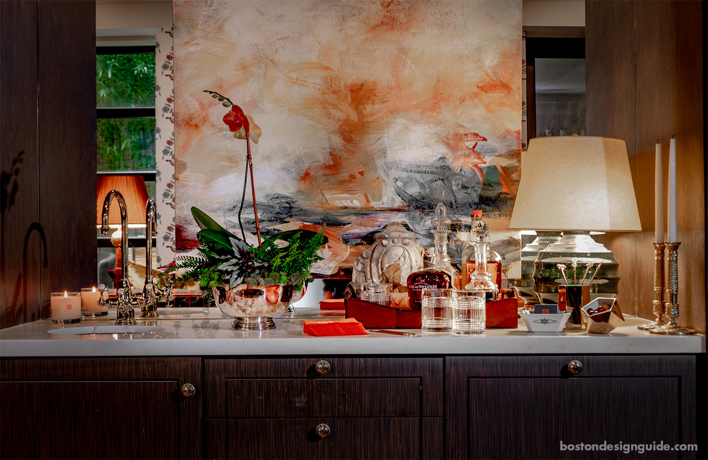 Colorful bar inspired by Mardi Gras by Eric Haydel Design Colorful bar inspired by Mardi Gras by Eric Haydel Design