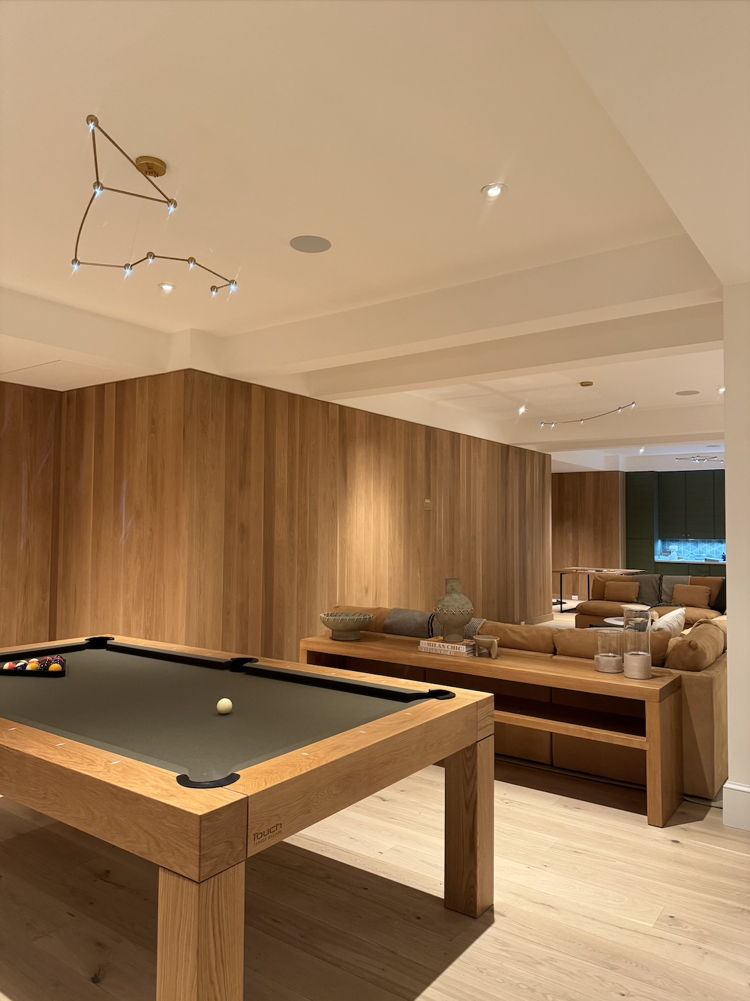 fallon custom builders, social spaces, pool table