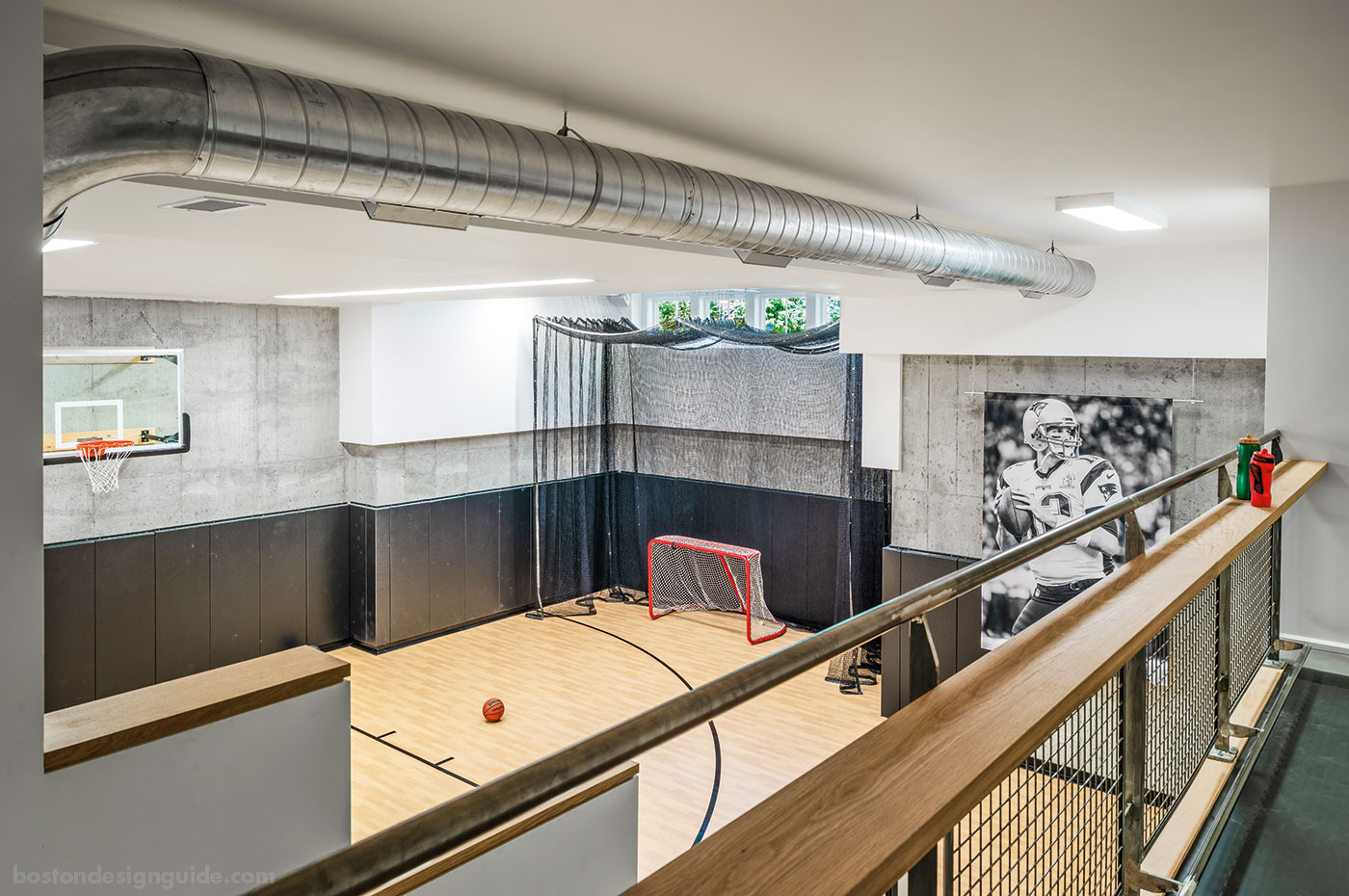 Basement sport court by Flavin Architects