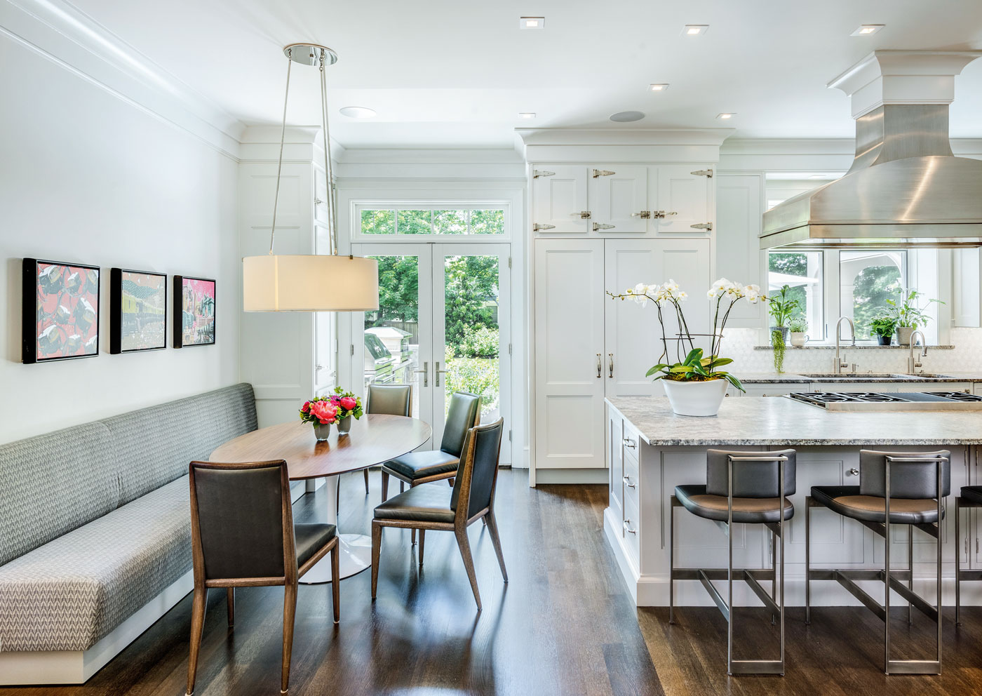 Christopher Peacock kitchen in a high-end New England home designed by Morehouse MacDonald and Associates and built by Sanford Custom Builders, Inc.