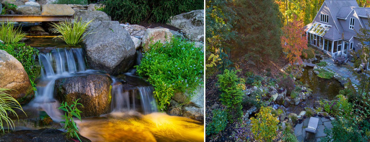 Residential Landscape Water Features by FallingWater Scapes