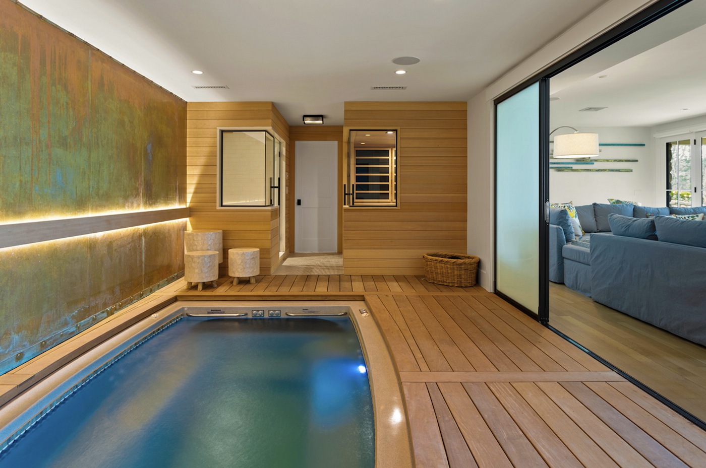 Gakidis and Stewart Sauna, Indoor Pool, Indoor Pool, Edward Glick, BluWater Photography