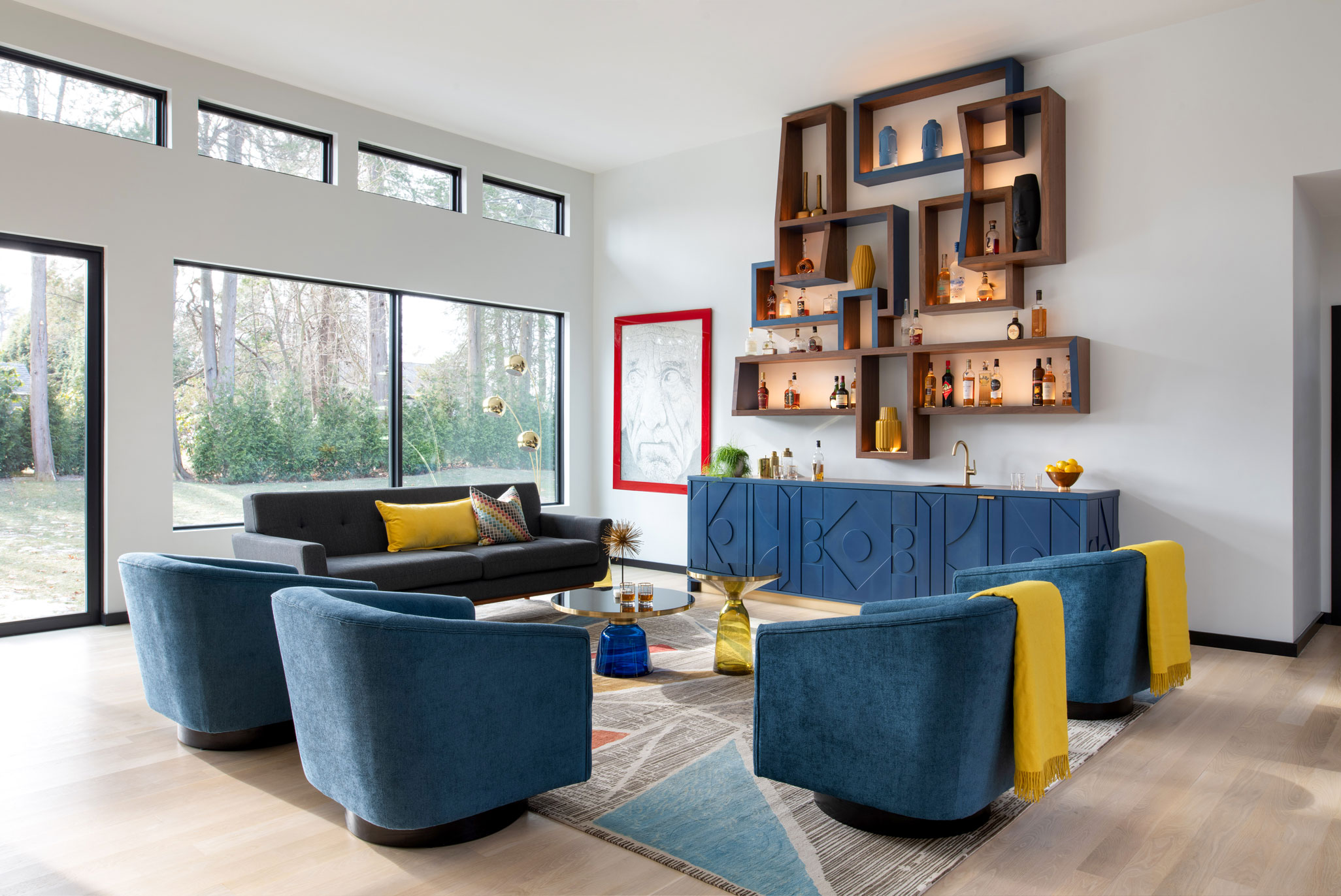 Midcentury modern open concept home