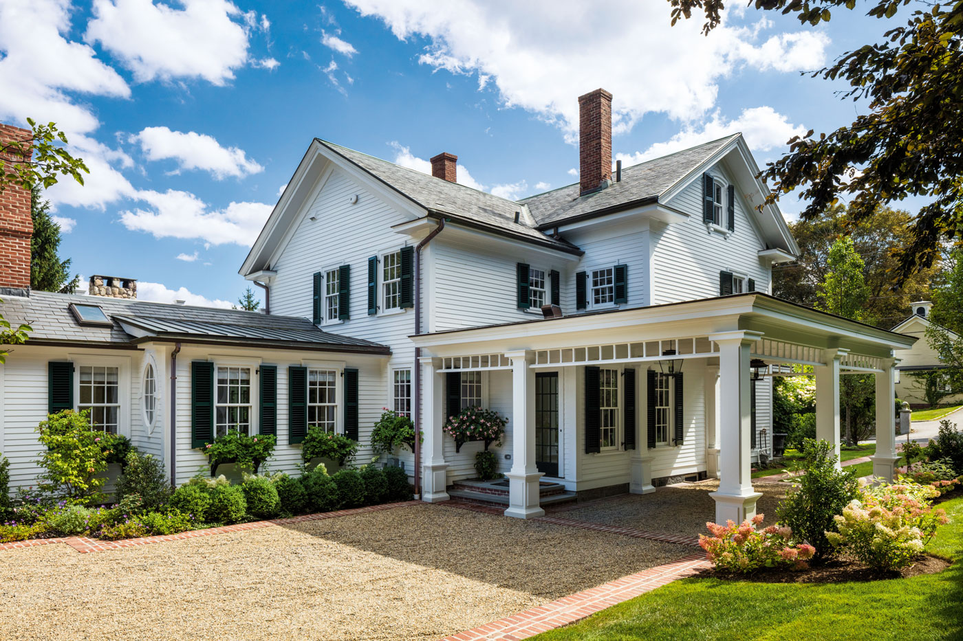 Historic Renovation by Patrick Ahearn Architect with landscape by a Blade of Grass