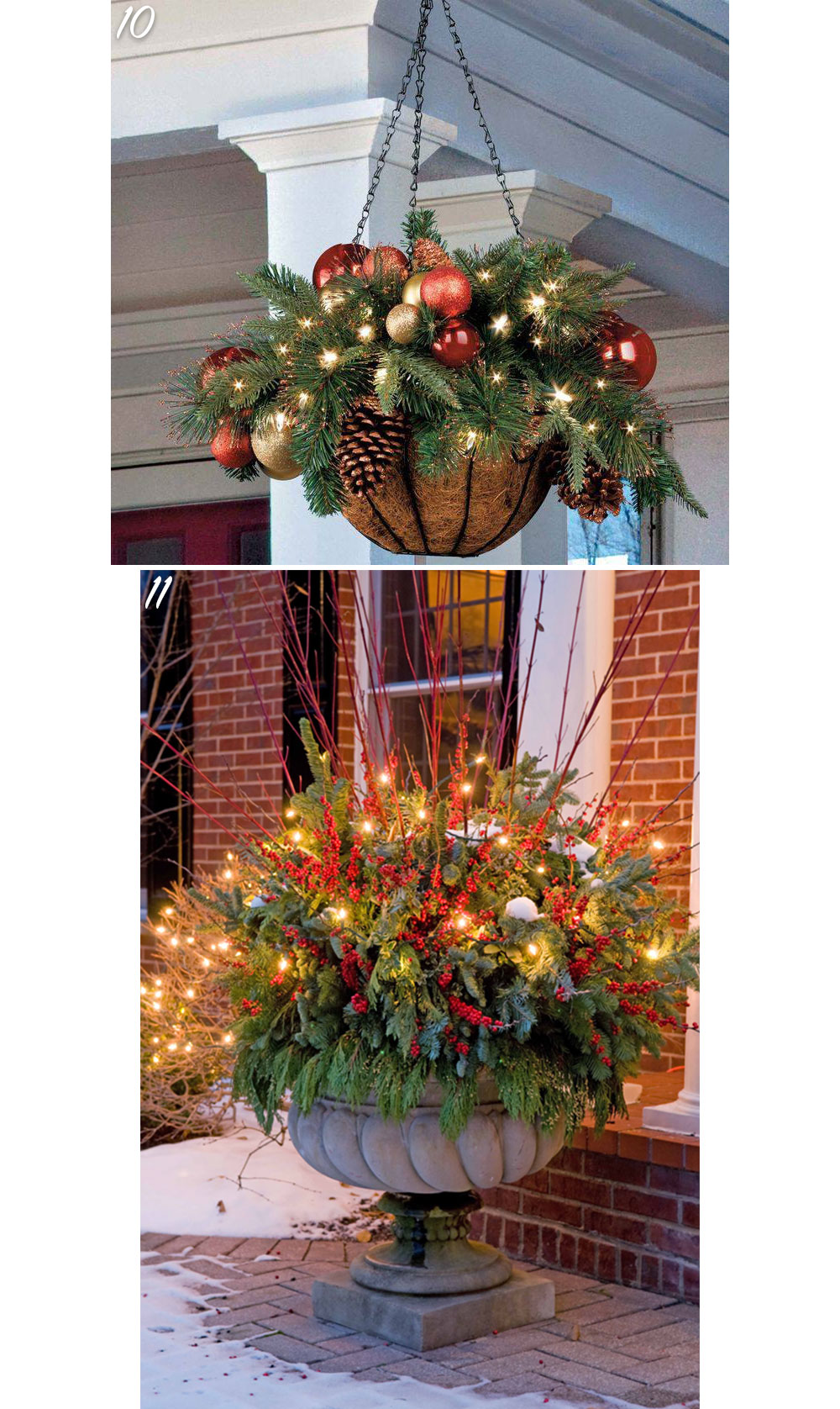 Home Planter Holiday Decor