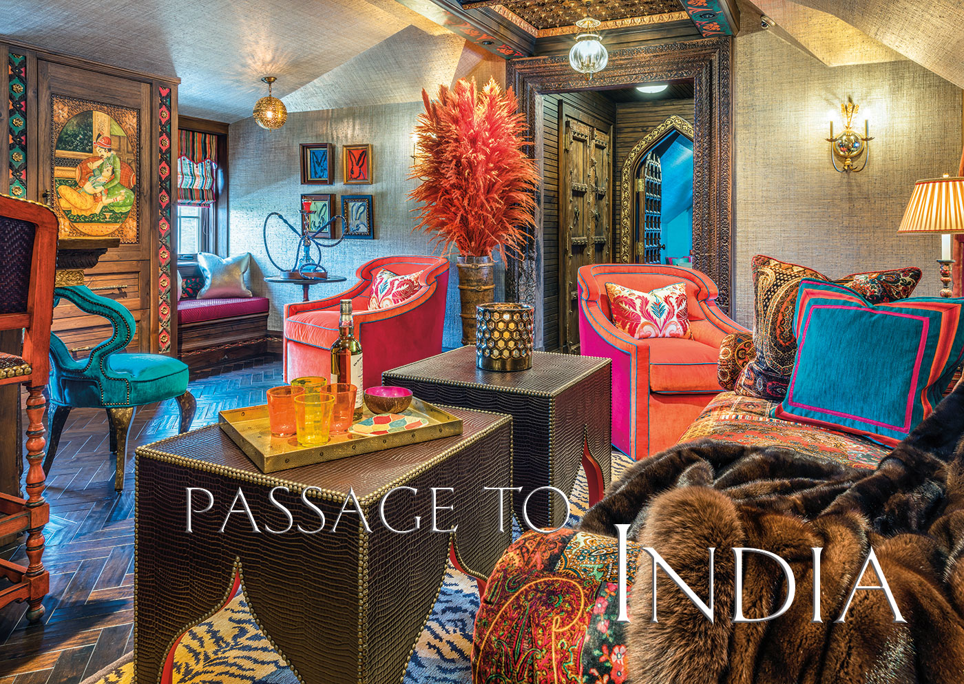 Interior design inspired by India by Anthony Catalfano Interiors