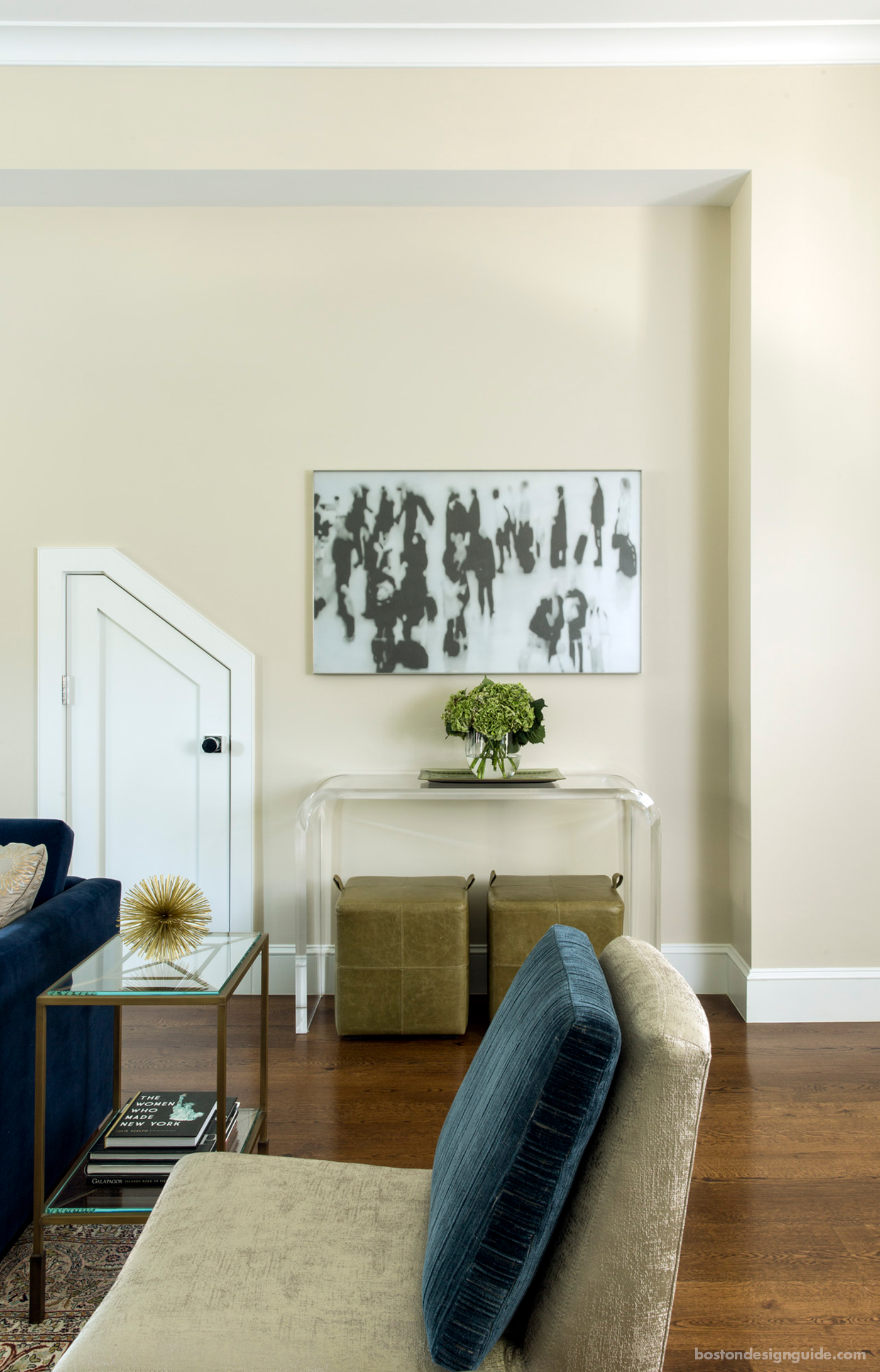 lucite side table