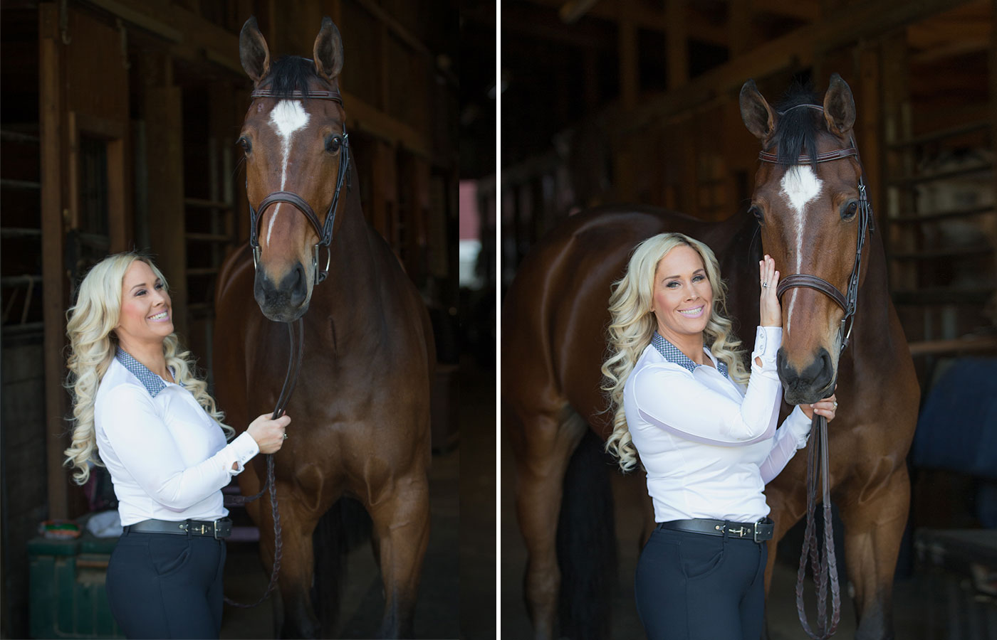 Larissa Cook of FBN-Construction with her horse 