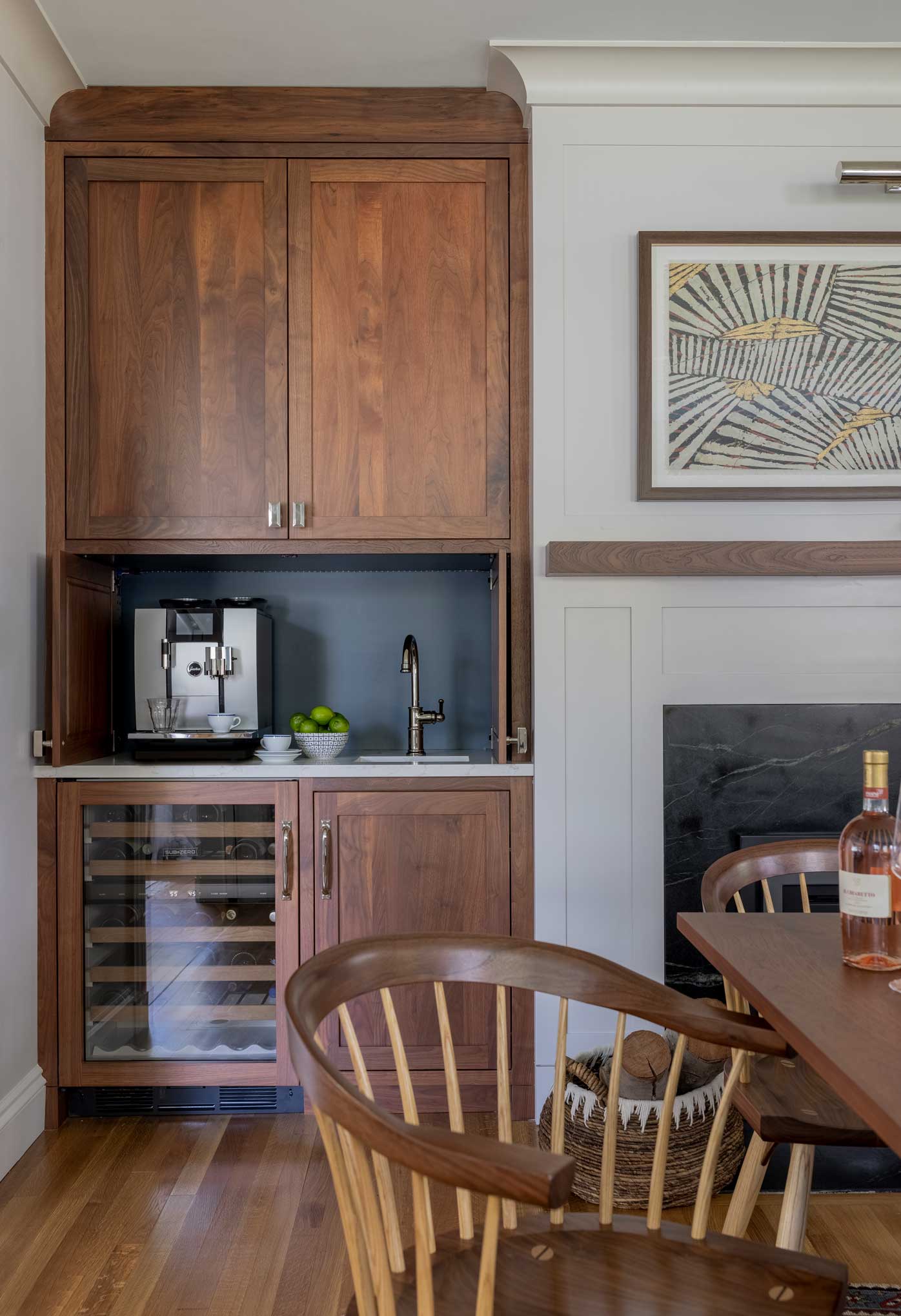 Coffee and wet bar nook