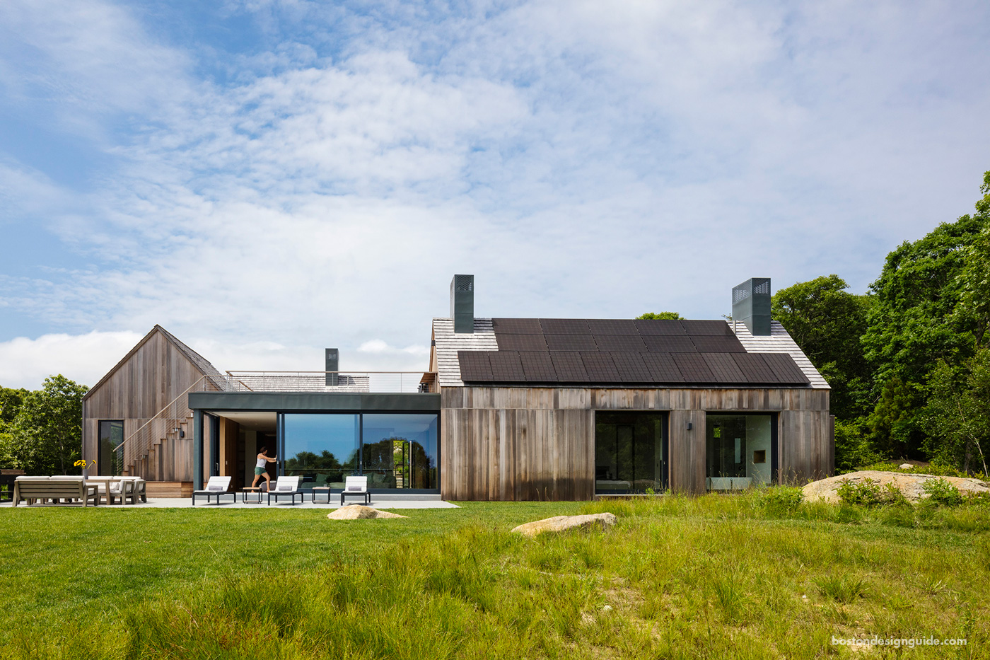 Side view of Martha's Vineyard home