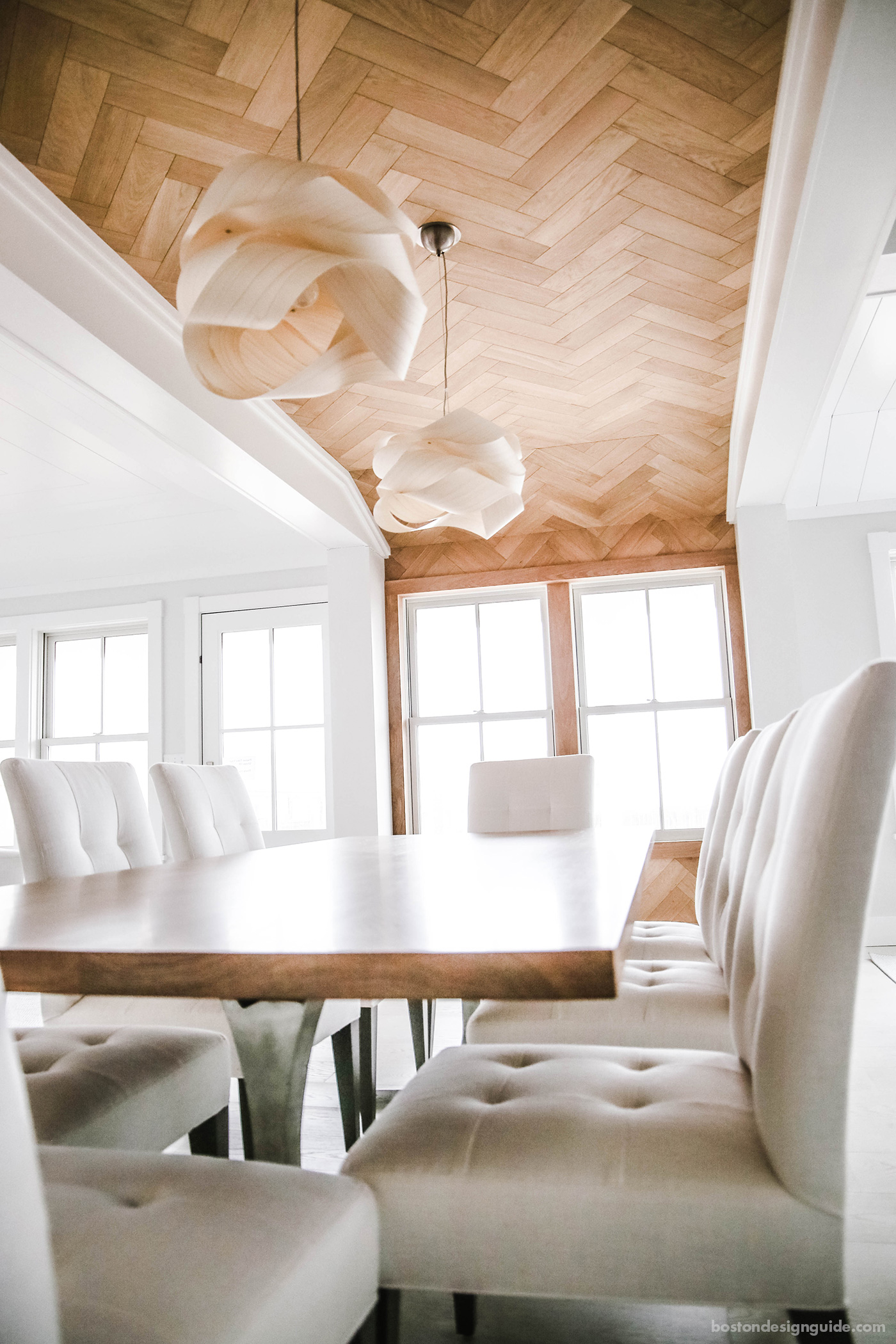 Wood as a ceiling or feature wall