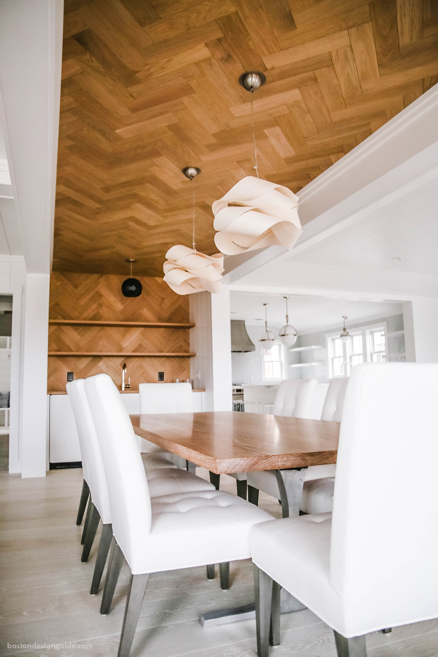 Wood as a ceiling or feature wall