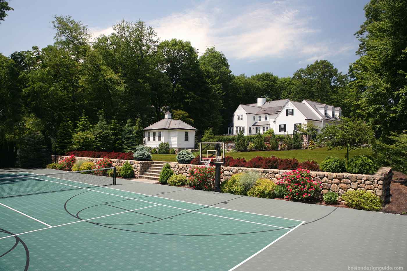 Tennis court design by The MacDowell Company