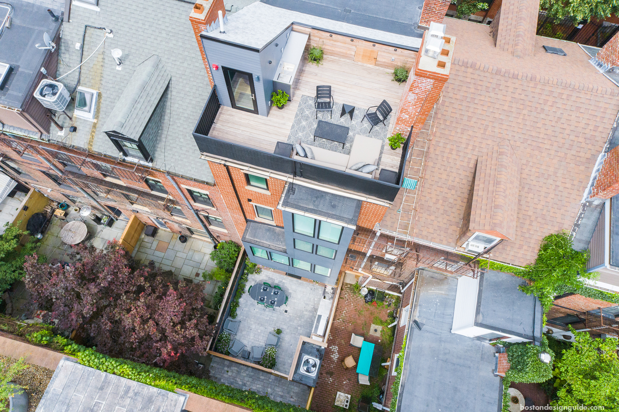 Bradford Street row house; Drew Katz Photography