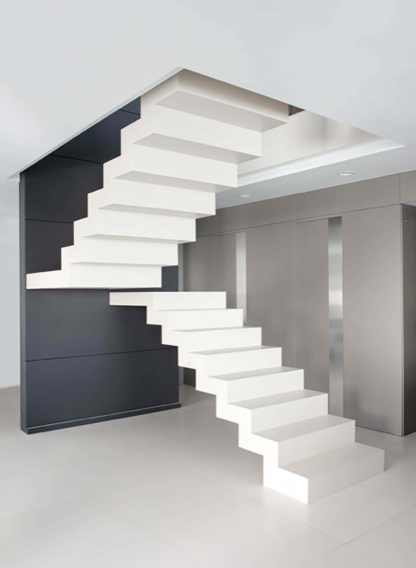 Contemporary stair with Neolith