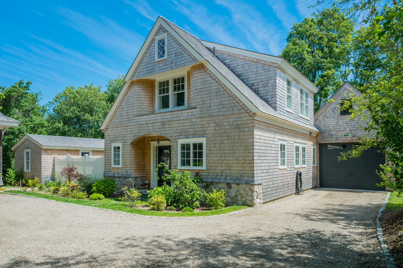 Renovated Cape Cod home front view